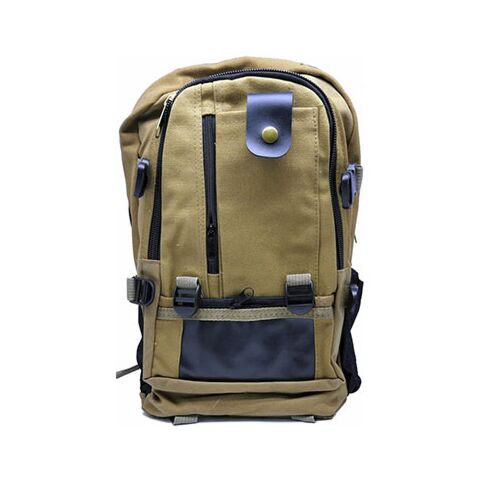 Macaroni Versitas Lightweight Canvas Multipurpose Backpack Brown