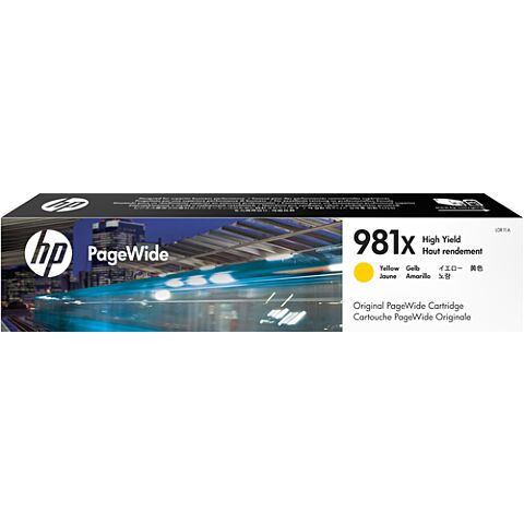 HP # 981X Yellow Original PageWide Cartridge - MFP586/Color 556 series/E58650