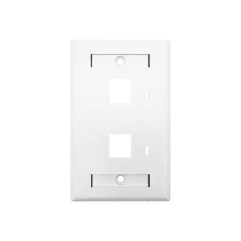 Linkbasic Two Port Faceplate 115 x 70mm