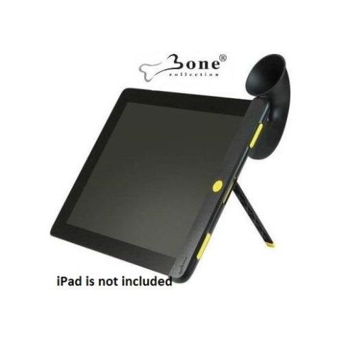 Bone Collection Horn Stand with Sound Amplifier for iPad 2 Black