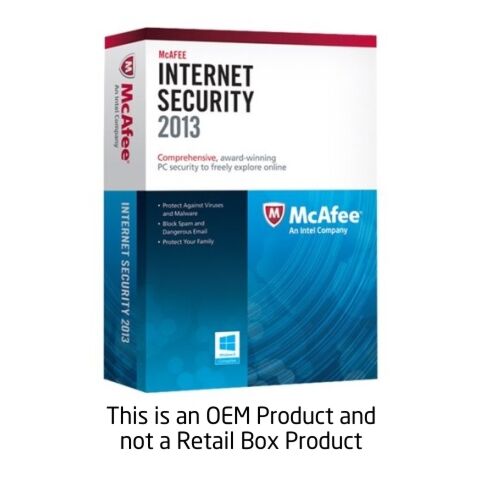 MCAFEE Internet Security 2013 1 USR OEM