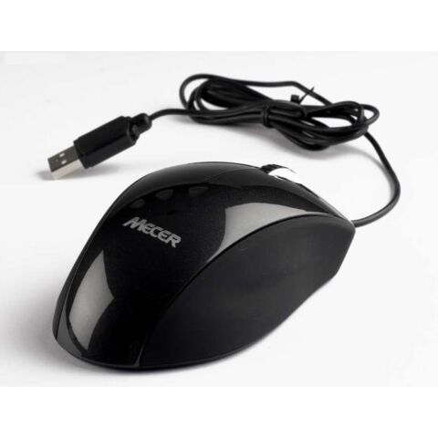 MECER BLACK USB OPTICAL WHEEL MOUSE