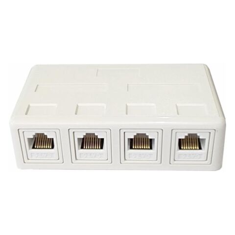 4 way RJ45 Wall Box