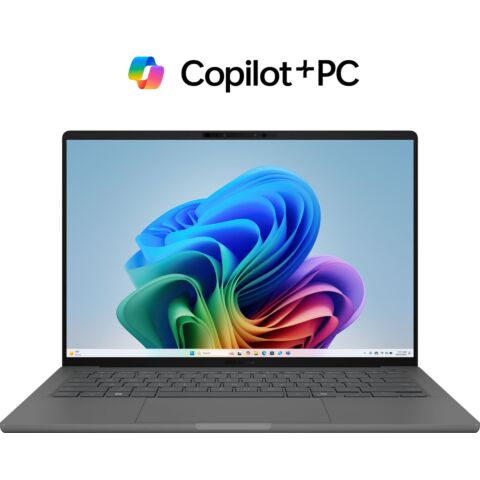 ASUS UX3407QA-OQ1610G0W Zenbook A14 Snapdragon X X1-26-100 3.0Ghz 8-Core 14 inch WUXGA (1920x1200) OLED Glossy 16GB (On-Board) LPDDR5X 1TB M.2 NVMe SSD Windows 11 Home Iceland Grey Laptop