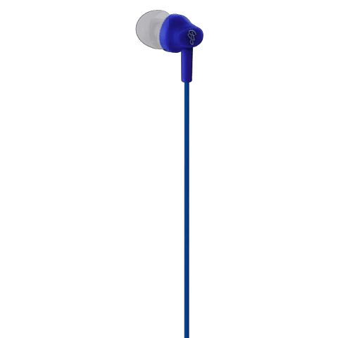 Pro Bass Genesis series Packaged Aux earphone No Microphone Royal Blue