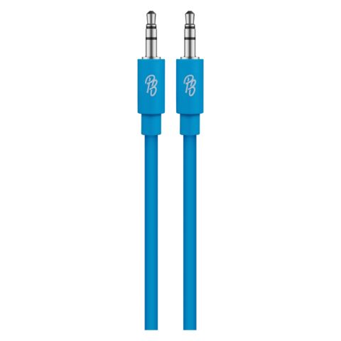 Pro Bass Unite Series- Boxed Auxiliary Cable-Blue 1m