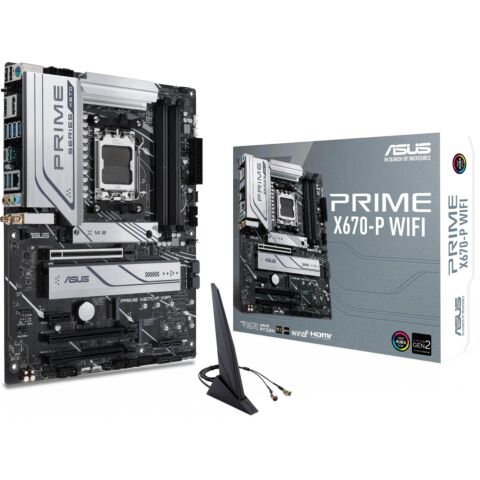 ASUS PRIME X670-P WIFI AMD X670 Ryzen Socket AM5 ATX Desktop Motherboard