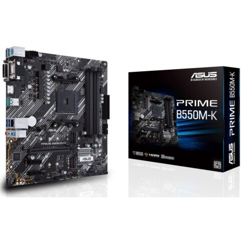 Asus Prime B550M-K B550 Chipset AMD Ryzen AM4 Socket Motherboard