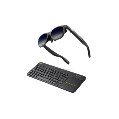 VITURE Pro XR Glasses & Logitech K400 Plus Wireless Keyboard Business Travel Bundle