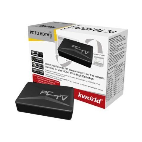 Kworld PC TO HDTV Watch your favorite PC files or search on the internet displayed on your HDMI TV in High Definition