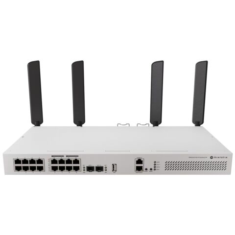 MikroTik Cloud Router Switch 16 Port with 8 PoE 150W 2SFP+ WiFi 6 | CRS418-8P-8G-2S+5axQ2axQ-RM
