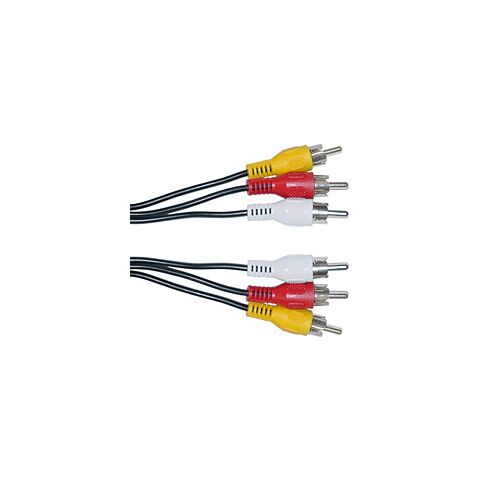 3 RCA to 3 RCA 1.5m Cable Male-Male