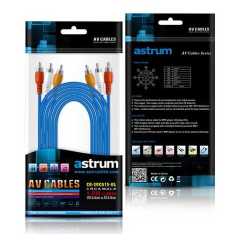 Astrum RCA Video Cable 1.5 Meters