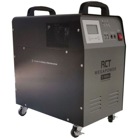 RCT MegaPower 1kVA 1000W pure sinewave Inverter trolley with 1x 100Ah batteries