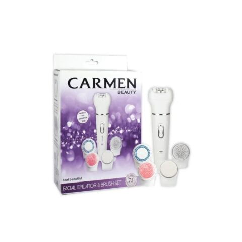 Carmen Facial Epilator and Brush Set