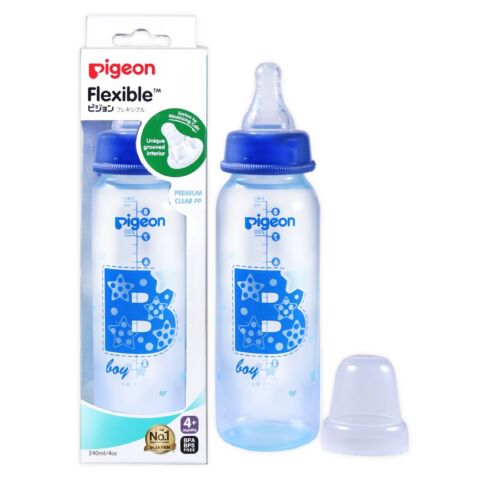 Pigeon - Flexible Bottle STD Neck Blue - 240ml