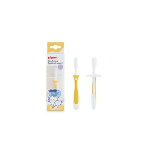 Pigeon Baby Training Toothbrush Lesson 1- Yellow