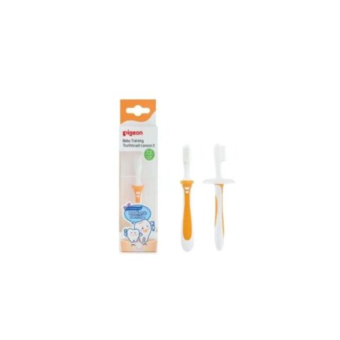 Pigeon Baby Training Toothbrush Lesson 2 - Orange