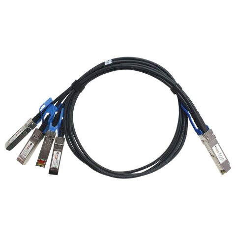 Scoop Breakout Cable 1M 1 QSFP28 to 4 SFP28 Uplink Cable