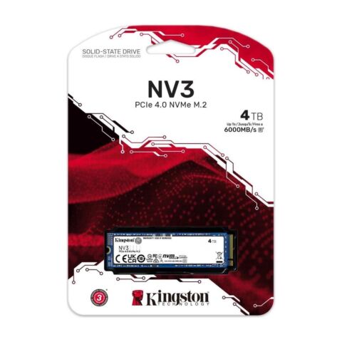 Kingston NV3 M.2 4TB PCIe 4.0 NVMe Internal SSD