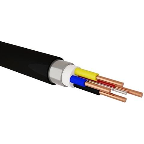 Solarix Surfix 6mm 4 Core With Earth Cable Black