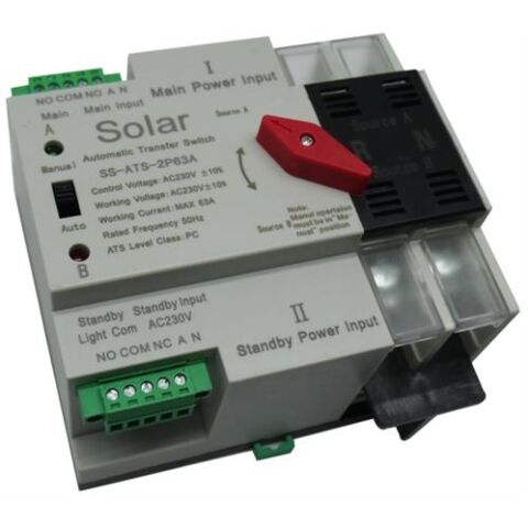 Solarix Dual Power ATS 63A 2 Pole Automatic Change Over