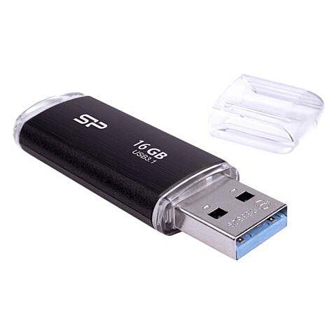 Silicon Power Blaze B02 16GB Flash Drive -SuperSpeed USB 3.2 Gen 1 Interface Black