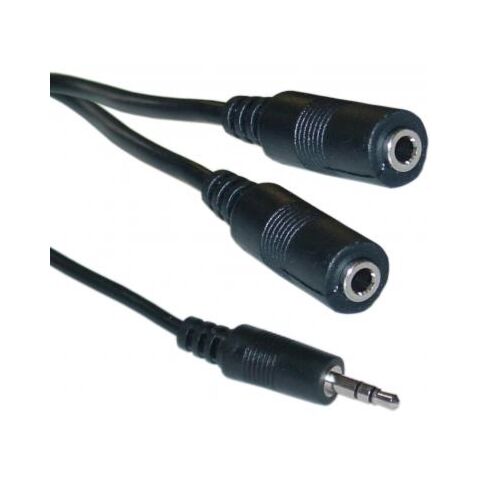 Stereo Male to x 2 Female Headset