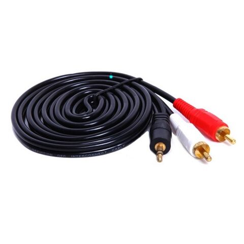 Stereo Male to 2 X RCA Male 10mtr