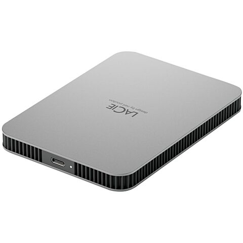 Seagate LaCie 4TB USB 3.1 Type-C external Drive with Silver aluminum enclosure