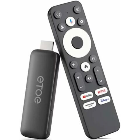 ETOE T2 Certified 4K UHD Google Android Smart TV Stick