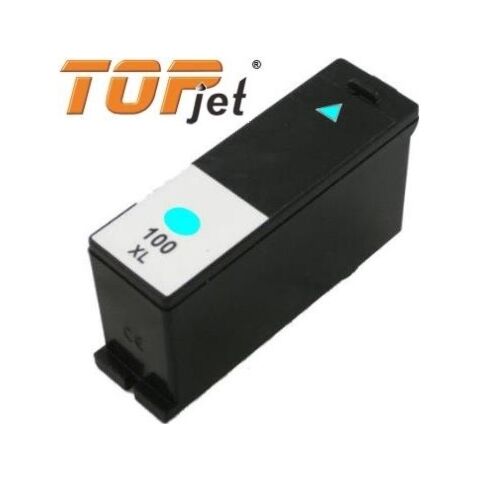 TopJet Generic Replacement Ink Cartridge for Lexmark 100XL LE14N1069BP Cyan