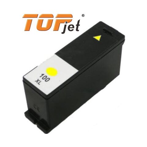 Topjet Generic Replacement Ink Cartridge for Lexmark 100XL LE14N1071BP Yellow
