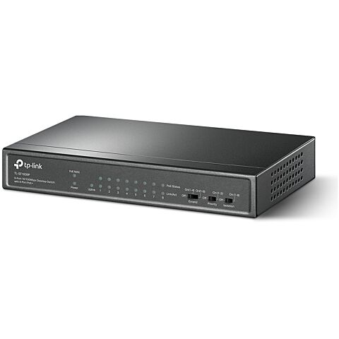 TP-Link 9-port 10/100 Mbps Desktop Switch with 8 Port PoE+