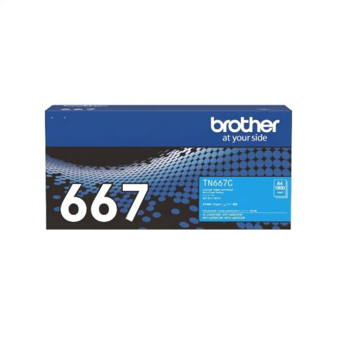 Brother TN-667C Ultra High Yield Cyan Toner Cartridge
