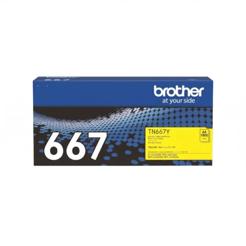 Brother TN-667Y Ultra High Yield Yellow Toner Cartridge