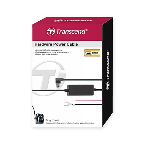 Transcend TS-DPK2 Micro USB Hardwire Cable For Dash Cam