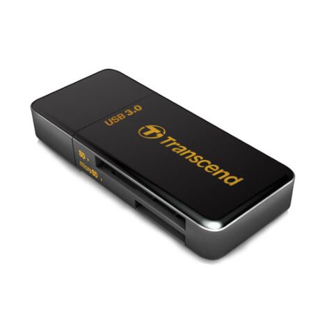 Transcend USB 3.0 Ultra-compact Card Reader - Black