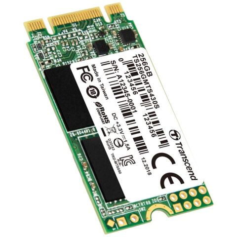 Transcend 256GB MTS430s SATA3 M.2 2242 SSD - TLC