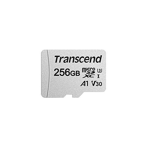 Transcend 300S 256GB MicroSDXC UHS-I Memory Card - Class 10 (with SD Adaptor)