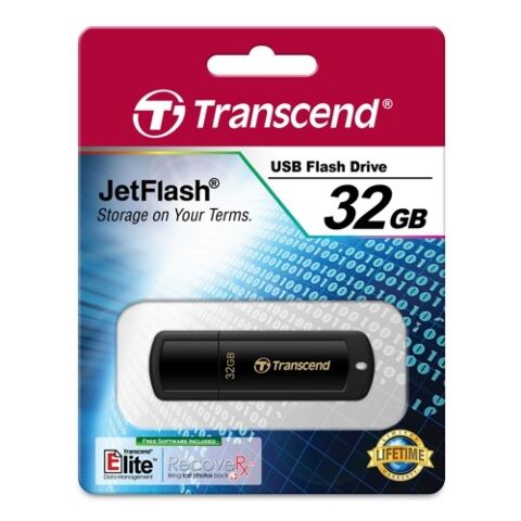 Transcend JetFlash 350 32GB USB 2.0 Piano Black