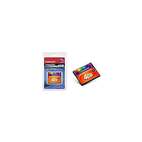 Transcend Ultra Performance 133x Speed Compact Flash Card - 4GB