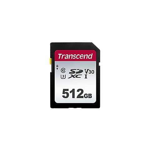 Transcend 300s 512GB UHS-1 Class-10 U1 U3 V30 SDXC Memory Card