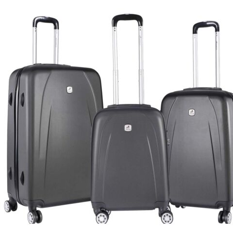 Travelwize Stratus ABS 3 Piece Set Dark Grey