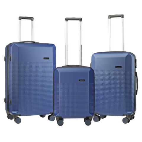Travelwize Cyclone 3 Piece ABS Luggage Set Navy