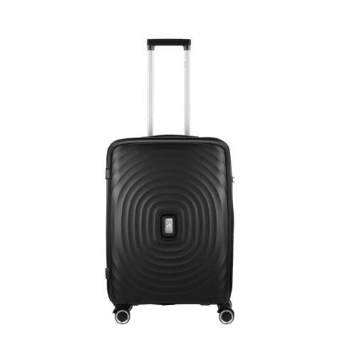 Travelwize Ripple PP 4-Wheel Spinner 65cm Luggage Black