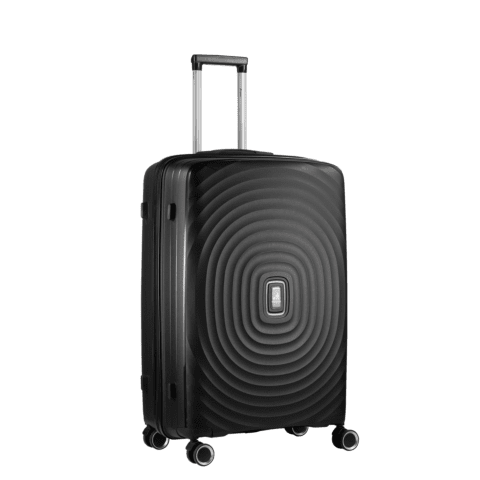 Travelwize Ripple PP 4-Wheel Spinner 75cm Luggage Black