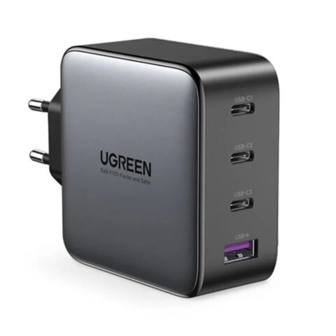 UGREEN 4 Port GAN 100w PD Wall Charger Black