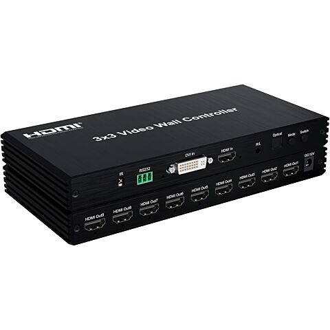 UniQue 3x3 HDMI Video Wall Controller