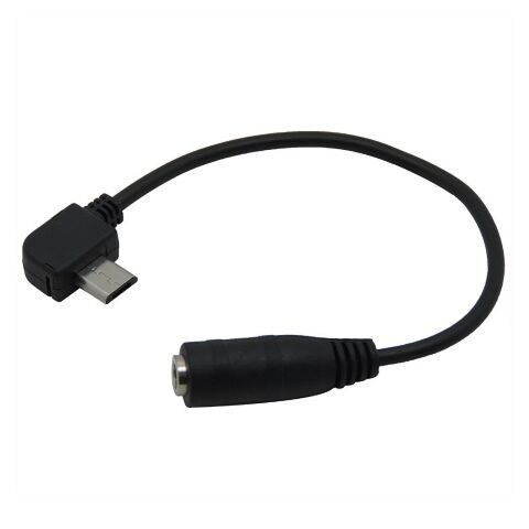 Micro USB to Right Angle Stereo(F)